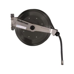 ENROLLADOR DE MANGUERA HPW 15 METROS 3/8” Y ACOPLAMIENTOS, ANTICORROSIVO