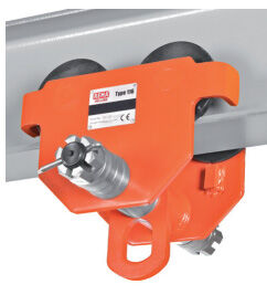 CARRETILLA AJUSTABLE PARA POLIPASTO DE CADENA, 1 TONELADA, 64-203 MM