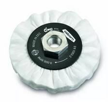 DISCO DE PULIR DE FRANELA IMPREGNADA NOTIFLEX (DURO) CON ROSCA M14 DIAM. 100 MM