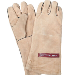 GUANTES DE SOLDADURA DE PIEL DE VACUNO - MARRON - LARGO 40 CM