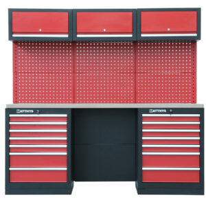 MOBILIARIO DE TALLER - ENCIMERA DE TRABAJO CON REVESTIMIENTO INOXIDABLE - COMBI-06 - SERIE IMOLA
