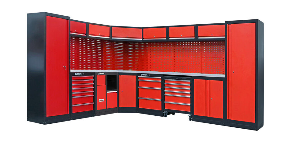 MOBILIARIO DE TALLER - ENCIMERA DE TRABAJO CON REVESTIMIENTO INOXIDABLE - COMBI-34 - SERIE IMOLA - Image 2