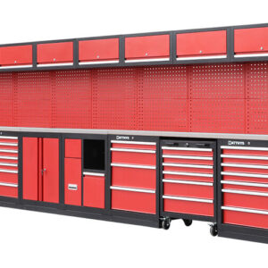 MOBILIARIO DE TALLER - ENCIMERA DE TRABAJO CON REVESTIMIENTO INOXIDABLE - GSW-COMBI-365 - SERIE IMOLA