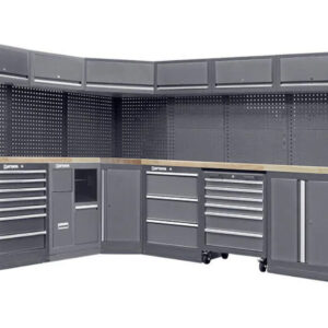 MOBILIARIO PARA TALLERES PESADO - ENCIMERA DE TRABAJO DE RUBBERWOOD - MÓDULO-34 - SERIE LEMANS
