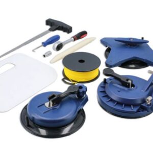 JUEGO DE HERRAMIENTAS PARA DESMONTAJE DE PARABRISAS CON MATRACA (92724)