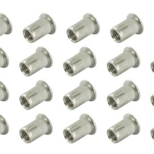 TUERCAS REMACHABLES RANURADAS M4 X 13MM (3,1-4,0MM) (20 UDS)
