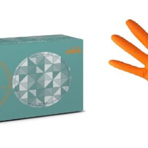 GUANTES ROBUSTOS DE NITRILO DIAMOND GRIP EXTRA LARGE (NARANJA)