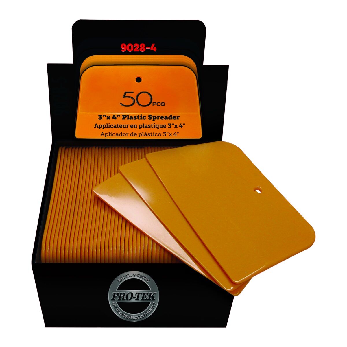ESPÁTULAS DE PLÁSTICO FLEXIBLES 10 X 7,5 CM - 50 PZS