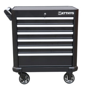 CARRO DE TALLER 6 CAJONES PINTURA EPOXI GRANULADA - NEGRO