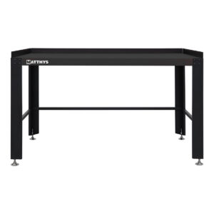 MESA DE TRABAJO AJUSTABLE EN ALTURA L152 x P71 x A85 CM - NEGRO - LARGE