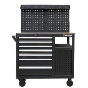 BANCO DE TRABAJO MÓVIL - PINTURA EPOXI GRANULADA - NEGRO