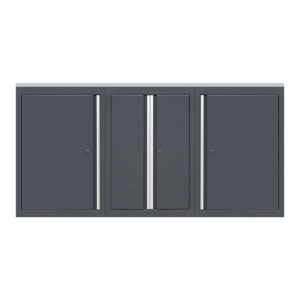 MEDIA ALTA ARMARIO DE TALLER  CON ENCIMERA DE TRABAJO CON REVESTIMIENTO INOXIDABLE – SERIE LEMANS – 1360 MM