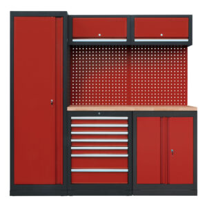 MOBILIARIO DE TALLER - ENCIMERA DE TRABAJO DE RUBBERWOOD - COMBI-07 - SERIE IMOLA