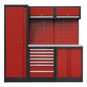 MOBILIARIO DE TALLER - ENCIMERA DE TRABAJO CON REVESTIMIENTO INOXIDABLE - COMBI-07 - SERIE IMOLA
