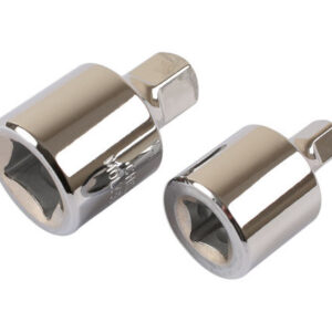 JUEGO DE CONVERTIDORES - 1/2”D < 3/8”D & 3/8”D < 1/4”D - 2 PZS (0102)