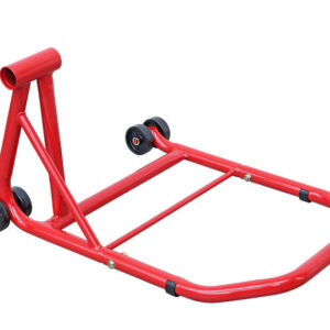 SOPORTE DE MOTO CON RUEDAS LADO IZQUIERDO