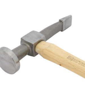 MARTILLO CEPILLADOR CON CABEZA REDONDA PLANA Y MANGO DE MADERA DE NOGAL