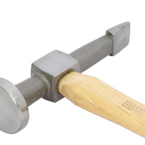 MARTILLO CEPILLADOR CON CABEZA REDONDA PLANA UNIVERSAL Y MANGO DE MADERA DE NOGAL