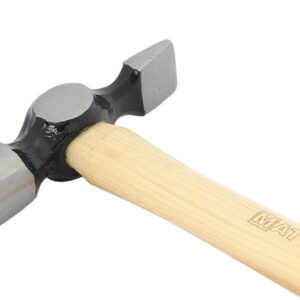 MARTILLO CEPILLADOR CON CABEZA REDONDA PLANA Y MANGO DE MADERA DE NOGAL