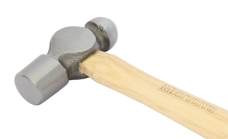 MARTILLO POSTILLÓN CON CABEZA BOLA (26 MM) Y PLANA (27 MM) Y MANGO DE MADERA DE NOGAL