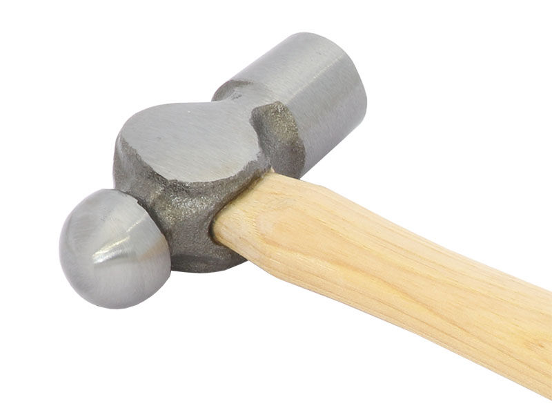 MARTILLO POSTILLÓN CON CABEZA BOLA (26 MM) Y PLANA (27 MM) Y MANGO DE MADERA DE NOGAL - Image 2