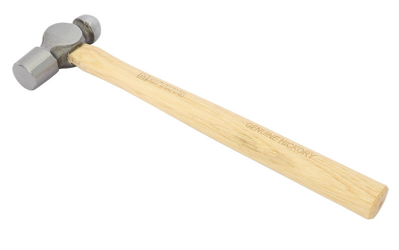 MARTILLO POSTILLÓN CON CABEZA BOLA (26 MM) Y PLANA (27 MM) Y MANGO DE MADERA DE NOGAL - Image 3