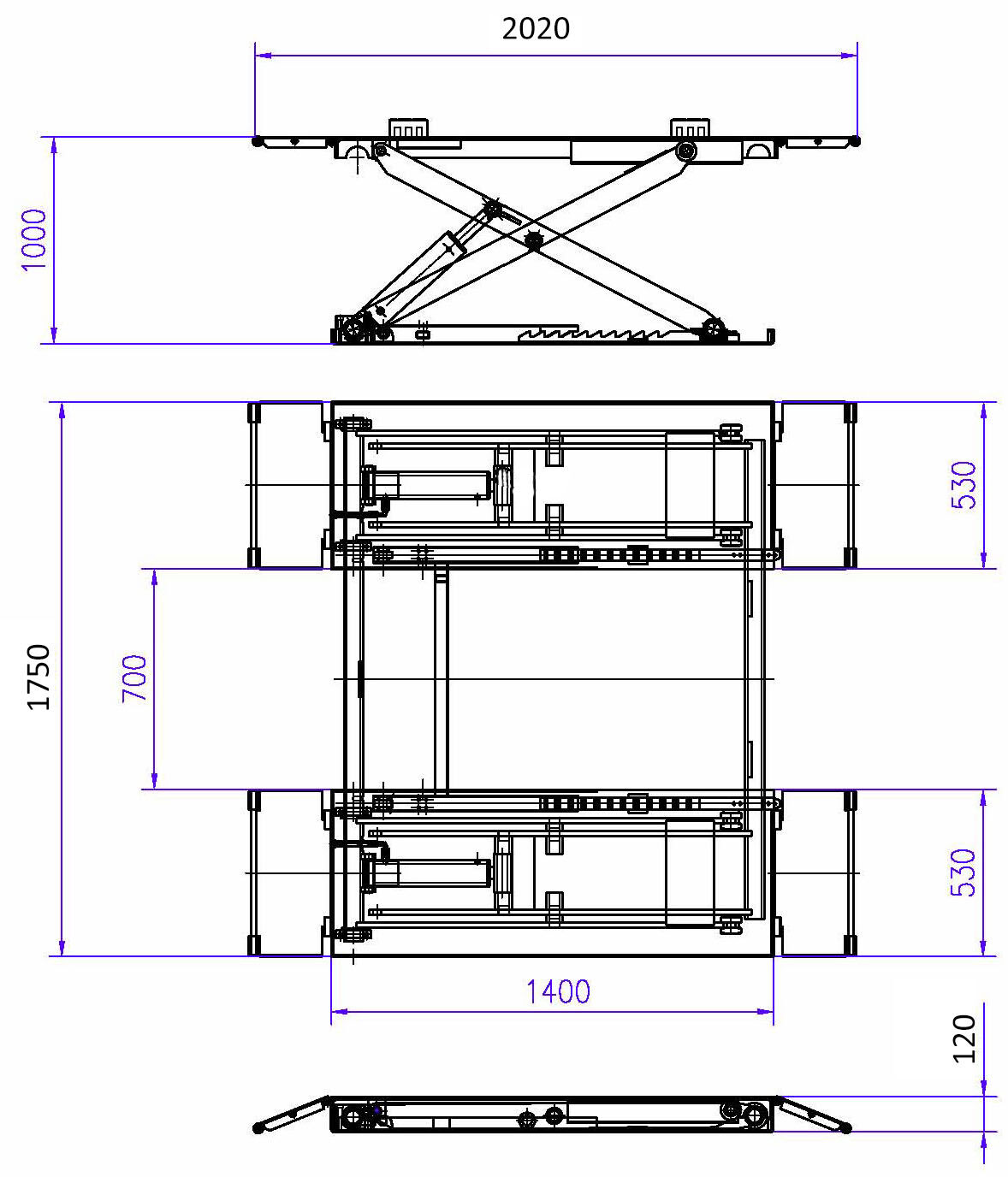 ELEVADOR MÓVIL CON CAPACIDAD PARA 3 TONELADAS - Image 10
