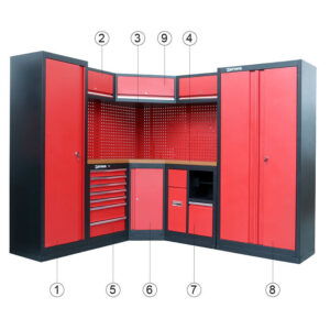 MOBILIARIO DE TALLER - ENCIMERA DE TRABAJO DE MDF - COMBI-4DD - SERIE IMOLA