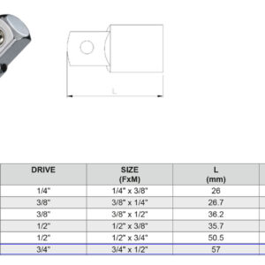 ADAPTADOR (5e) 3/4” H X 1/2” M (AD60-012)
