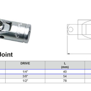 CARDÁN UNIVERSAL 1/4”