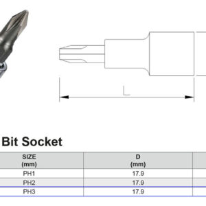 PUNTA PHILIPS PH3 3/8”