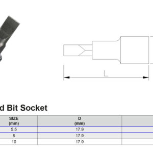 PUNTA PLANA SL5,5 3/8”