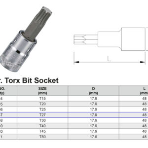PUNTA TORX T27 3/8”