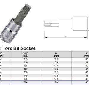 PUNTA TORX T50 3/8”