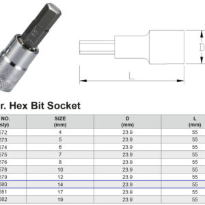 PUNTA HEX H14 1/2”