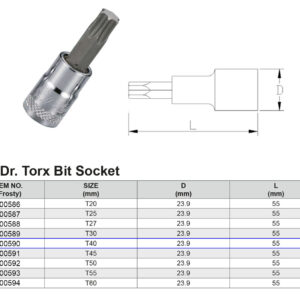 PUNTA TORX T40 1/2”