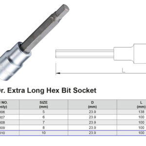 PUNTA XXL HEX H10 1/2”