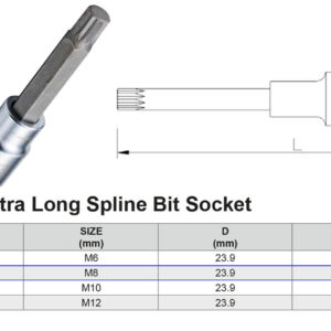 PUNTA XZN XXL M8 1/2”