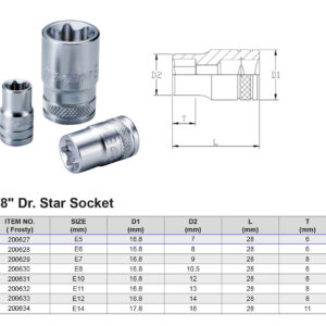 VASO TX 6 CARAS E5 3/8”