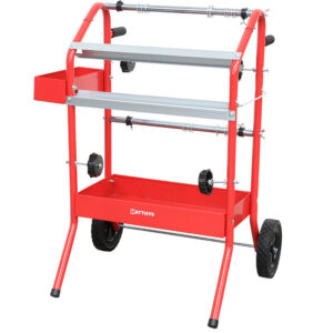 CARRO DISPENSADOR DE PELÍCULAS DE ENMASCARAMIENTO - PUEDE CONTENER 6 ROLLOS 18”